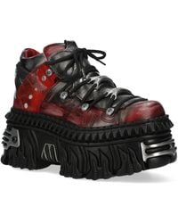 New Rock - M-Wall106N-C17 Leather Gothic Urban Ankle Boots - Lyst