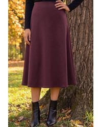 Roman - Petite Ponte Stretch Midi Skirt - Lyst