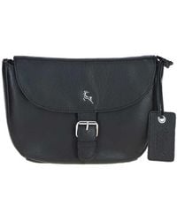 Ashwood Leather - 'Limerick' Real Flap Crossbody Bag - Lyst