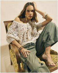 River Island - Cardigan Crochet Cotton - Lyst