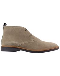 House Of Cavani - Sand Suede Lace Up Chukka Boots - Lyst