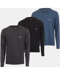 BOSS - Classic 3 Pack Logo Underwear T-Shirts - Lyst