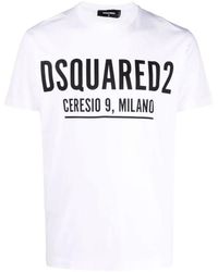 DSquared² - Ceresio9 Cool Logo-print T-shirt White - Lyst