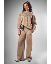 Boohoo - Dsgn Studio Applique Straight Leg Jogger - Lyst