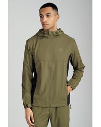 Foray - Lightweight Panelled Zip Through Hooded Sports Jacket - Lyst