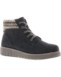 Marco Tozzi - Boots Ankle Maizie Lace Up Dk Textile - Lyst