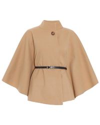 Quiz - Belted Cape - Lyst