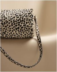 River Island - Leather Animal Print Shoulder Bag - Lyst