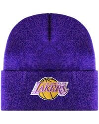 Mitchell & Ness - Nba Los Angeles Lakers Fandom Knit Beanie - Lyst