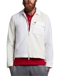Lyle & Scott - And Jacket Overshirt Regular Fit Full Zip Casual Cotton - Lyst