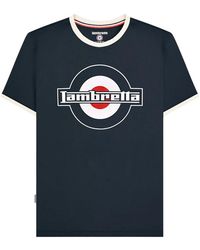 Lambretta - Ss25 Ringer Logo T-Shirt Cotton - Lyst