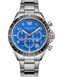 Anthony James - Hand Assembled Tachymeter Chrono Steel Stainless Steel - Lyst
