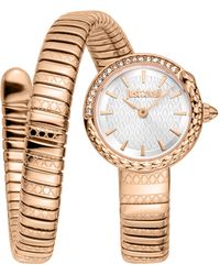 Just Cavalli - Jc1L301M0045 Cerchio Snake Analog Watch For - Lyst