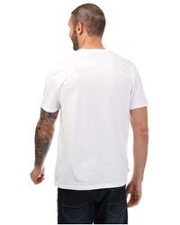 Timberland - Front Stack Black Logo T-shirt - Lyst