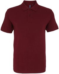Asquith & Fox - Plain Short Sleeve Polo Shirt Cotton - Lyst