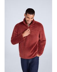 Mountain Warehouse - Fleece Teddy Sweater With Pockets Half Zip Warm Cosy Casual Jacket - Lyst