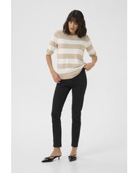 Kaffe - Pullover Regular Fit Cream - Lyst