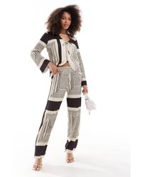 Object - Plisse Wide Leg Trouser Co-Ord - Lyst