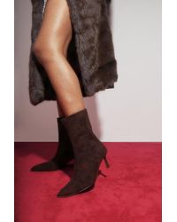Where's That From - Wheres 'Jovei' Kitten Heel Ankle Boots With Side Zip - Lyst