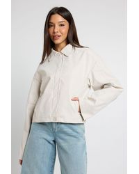 Boohoo - Boxy Short Trench Jacket - Lyst