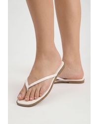 Boohoo - Square Toe Flip-Flops - Lyst