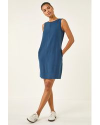 Roman - Seam Detail Pocket Shift Dress - Lyst
