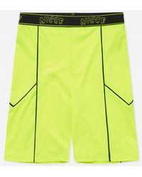 Nicce London - Graphic Logo Neon Carbon Cycling Shorts 201 2 06 03 0180 - Lyst