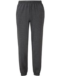 Fruit Of The Loom - Elasticated Cuff Jog Pants Jogging Bottoms - Lyst