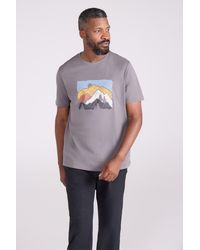 Mountain Warehouse - 'Linear Mountain' Graphic T-Shirt Cotton Everyday Tee - Lyst