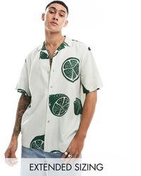 ASOS - Relaxed Revere Shirt With Fruit Print - Lyst