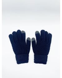 SVNX - Textured Touchscreen Knitted Gloves - Lyst