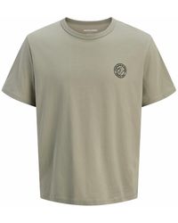 Jack & Jones - Relaxed Fit Crew Neck T-Shirt Cotton Blend - Lyst