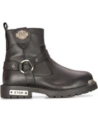 Infinity Leather - Military Boots Combat Biker Motorcycle Punk Western Boot - Lyst