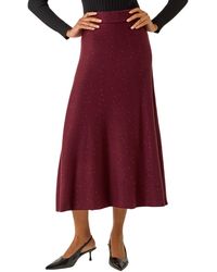 Roman - Shimmer Knit Midi Skirt - Lyst