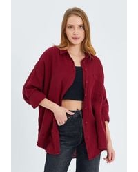 MixRay - Oversize Shirt With Pocket Detail - Lyst