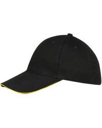 Sol's - Buffalo 6 Panel Baseball Cap (zwart/geel) - Lyst