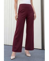 Roman - Petite Wide Leg Stretch Trouser - Lyst