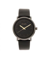 Simplify - The 6200 Leather-Strap Watch - Lyst