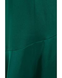 Quiz - Bottle Green Satin Maxi Dress - Lyst