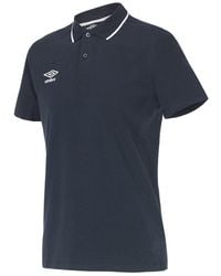Umbro - Short Sleeve Collared Pique Polo Shirt 65703U Y70 Cotton - Lyst