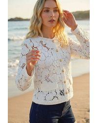 Roman - Crochet Knit Jacket - Lyst