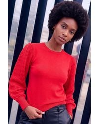 Roman - Stitch Sleeve Knit Jumper - Lyst
