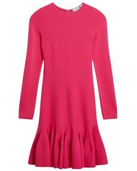 Ted Baker - Loisss Flippy Skirt Long Sleeve Fuchsia Mini Dress - Lyst