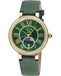 Gv2 - Genoa Ss Ip Case, Mop Dial, Authentic Handmade Ion Suede Leather Strap - Lyst