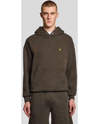Lyle & Scott - Heavy Wash Cotton Hoodie - Lyst
