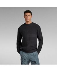 G-Star RAW - G-Star Raw Hori Structure Knitted Sweater - Lyst