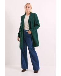 PRINCIPLES - Single Breasted Longline Coat - Lyst