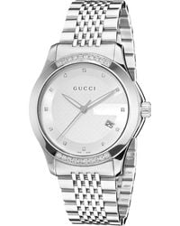 Gucci - Men's Timeless Diamond Bracelet Watch, 38mm - 0.44 Ctw - Lyst