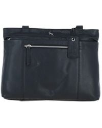 Ashwood Leather - 'Newport' Real Multi-Pocket Shoulder Bag - Lyst