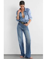 Hiccup - High-Waist Straight-Leg Denim Jeans - Lyst